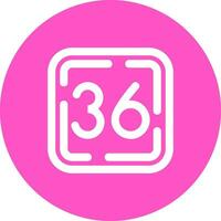 Thirty Six Line color circle Icon vector