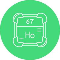 Holmium Line color circle Icon vector