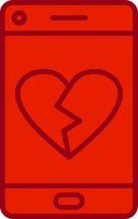 Heart Break Vector Icon