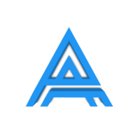 A alphabet in blue colour png