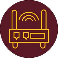 icono de vector de enrutador wifi