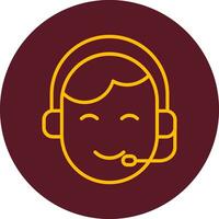 Customer Service Agent Vector Icon