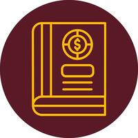 icono de vector de libro de contabilidad