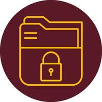 icono de vector de cifrado de datos