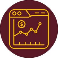 icono de vector de mercado de valores