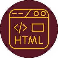 icono de vector html