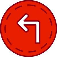 Turn Left Vector Icon