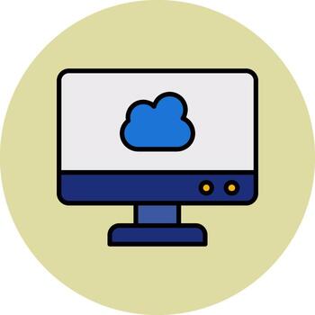 Cloud Computing Vector Icon