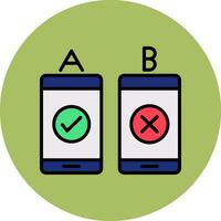 Ab Testing Vector Icon