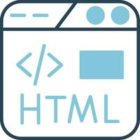 icono de vector html