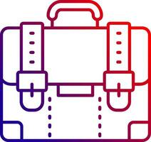 Suitcase Line gradient Icon vector