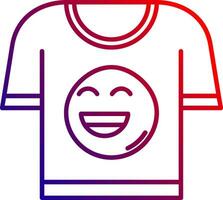 T shirt Line gradient Icon vector