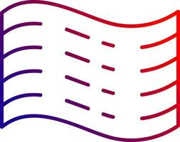 Haze Line gradient Icon vector