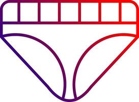 Underwear Line gradient Icon vector