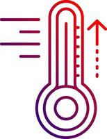 Hot Line gradient Icon vector