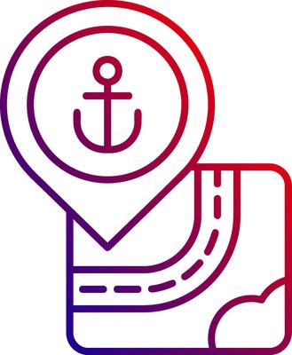 Port Line gradient Icon
