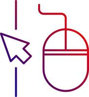 Mouse Line gradient Icon vector