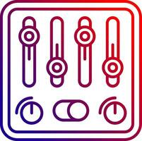 Control Line gradient Icon vector