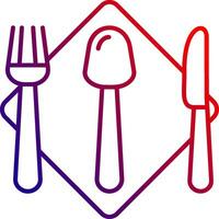 Cutlery Line gradient Icon vector