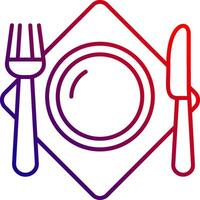 Cutlery Line gradient Icon vector