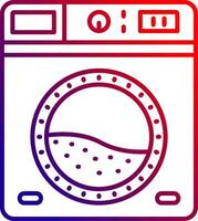 Laundry Line gradient Icon vector