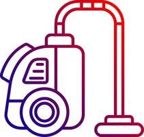 Vacuum cleaner Line gradient Icon vector