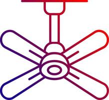 Fan Line gradient Icon vector