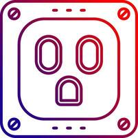 Socket Line gradient Icon vector