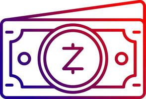 Zcash Line gradient Icon vector
