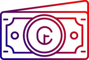 Cruzeiro Line gradient Icon vector