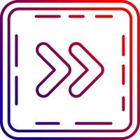 Chevron Line gradient Icon vector