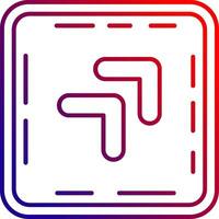 Chevron Line gradient Icon vector