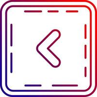 Chevron Line gradient Icon vector