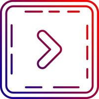Chevron Line gradient Icon vector