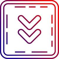 Chevron Line gradient Icon vector
