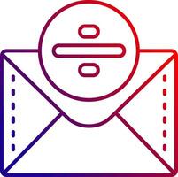 Divide Line gradient Icon vector