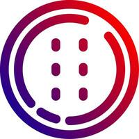 Dotted line Line gradient Icon vector