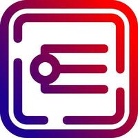 Endpoint Line gradient Icon vector