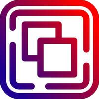 Drag and drop Line gradient Icon vector