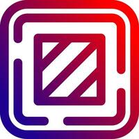 Square Line gradient Icon vector