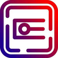 Endpoint Line gradient Icon vector