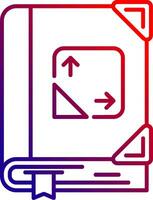 Trigonometry Line gradient Icon vector