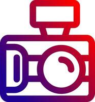 Photo capture Line gradient Icon vector