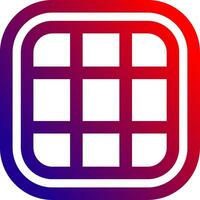 Layout Line gradient Icon vector