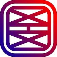 Layout Line gradient Icon vector