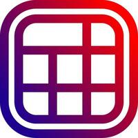 Layout Line gradient Icon vector