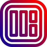 Layout Line gradient Icon vector