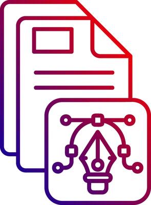 Vector Line gradient Icon