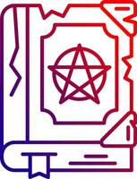 Magic book Line gradient Icon vector