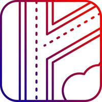 Road Line gradient Icon vector
